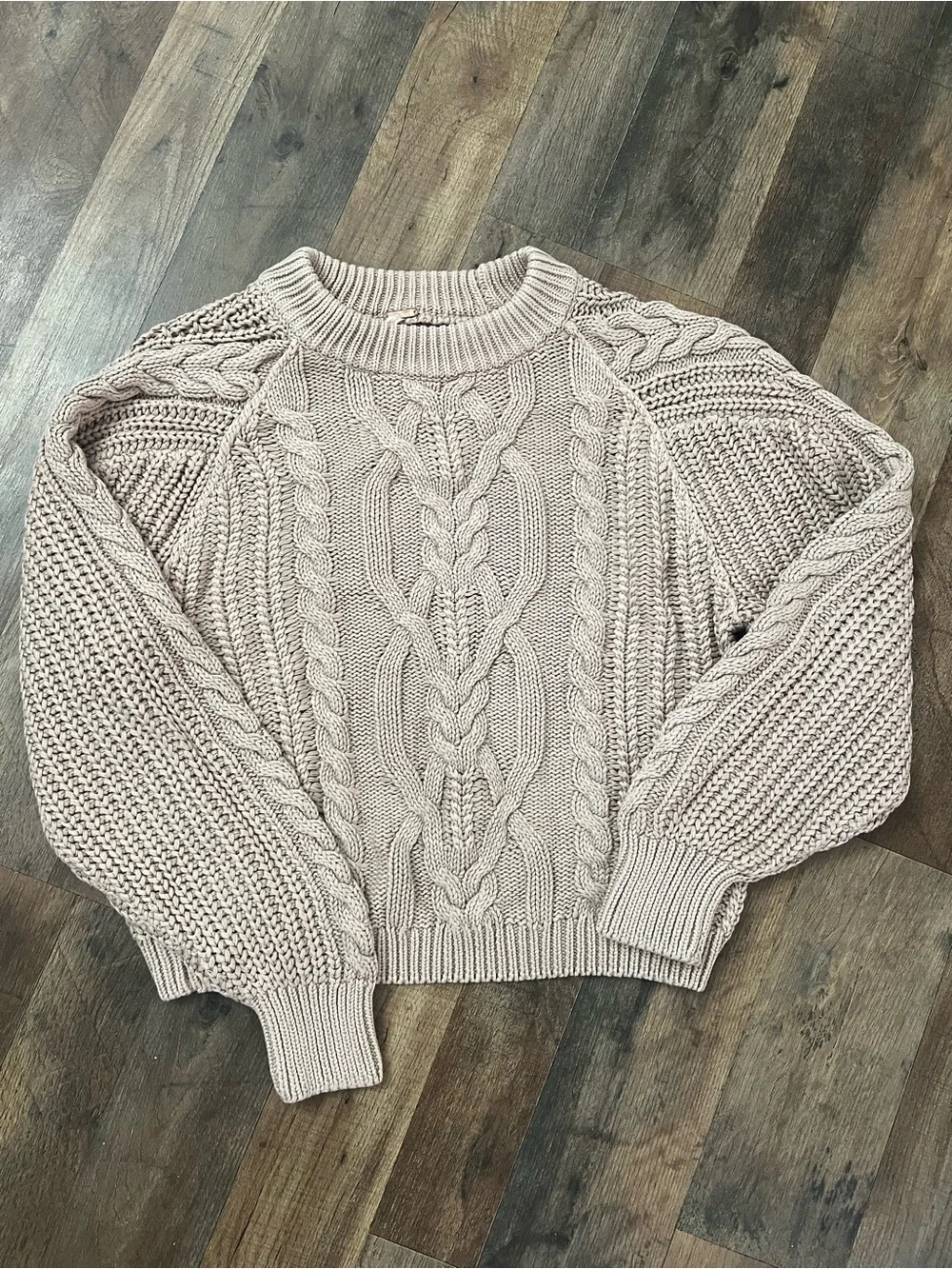 Free People Frankie Cable Knit Sweater